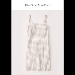 BROWN Abercrombie and Finch Wide Strap Mini Dress